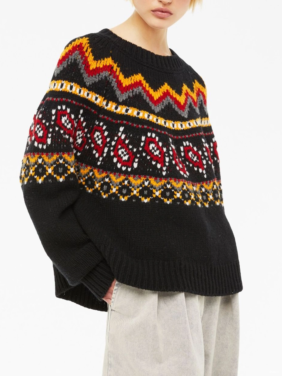 Affordable Women jumper intarsia-knit Antarctic Alanui Circle 0728